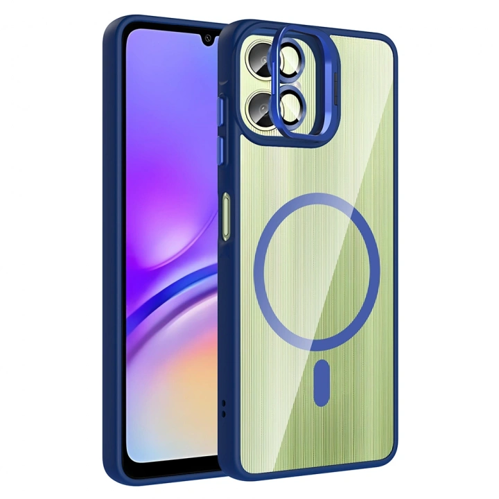Galaxy A07 Kılıf Standlı ve Kamera Lens Hediyeli Redclick Etro Kapak