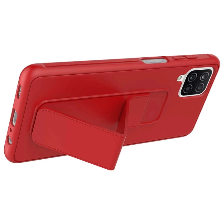 Galaxy A12 Kılıf Redclick Qstand Kapak