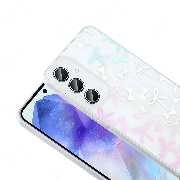 Galaxy A16 Kılıf Şeffaf Figürlü Redclick Folk Sert Kapak