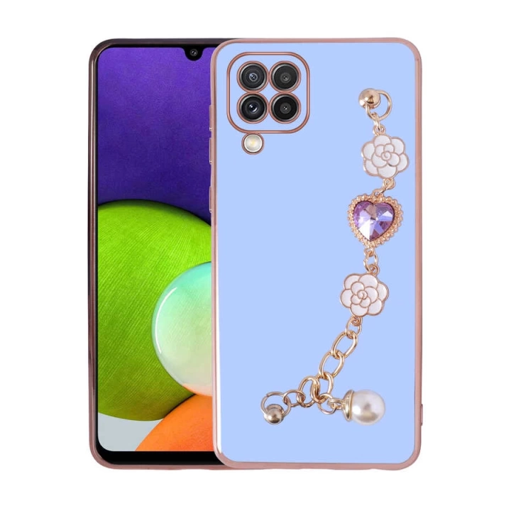 Galaxy A22 4g Kılıf El Tutamaçlı Kamera Korumalı Redclick Taka Silikon Kapak