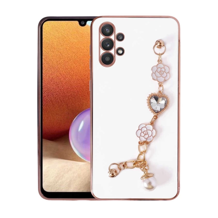 Galaxy A32 4g Kılıf El Tutamaçlı Kamera Korumalı Redclick Taka Silikon Kapak