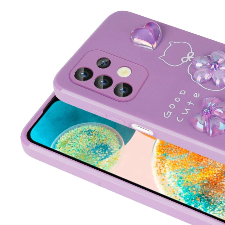 Galaxy A32 4G Kılıf Kabartma Figürlü Parlak Redclick Toys Silikon Kapak
