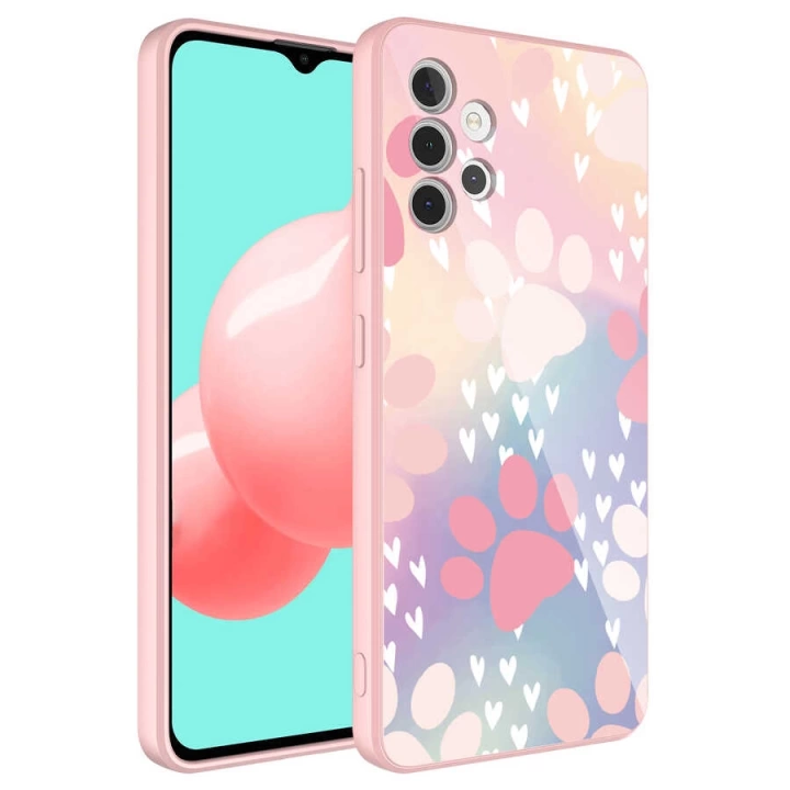 Galaxy A32 4g Kılıf Kamera Korumalı Desenli Sert Silikon Redclick Epoksi Kapak