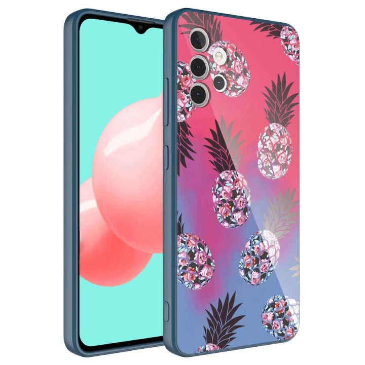 Galaxy A32 4g Kılıf Kamera Korumalı Desenli Sert Silikon Redclick Epoksi Kapak