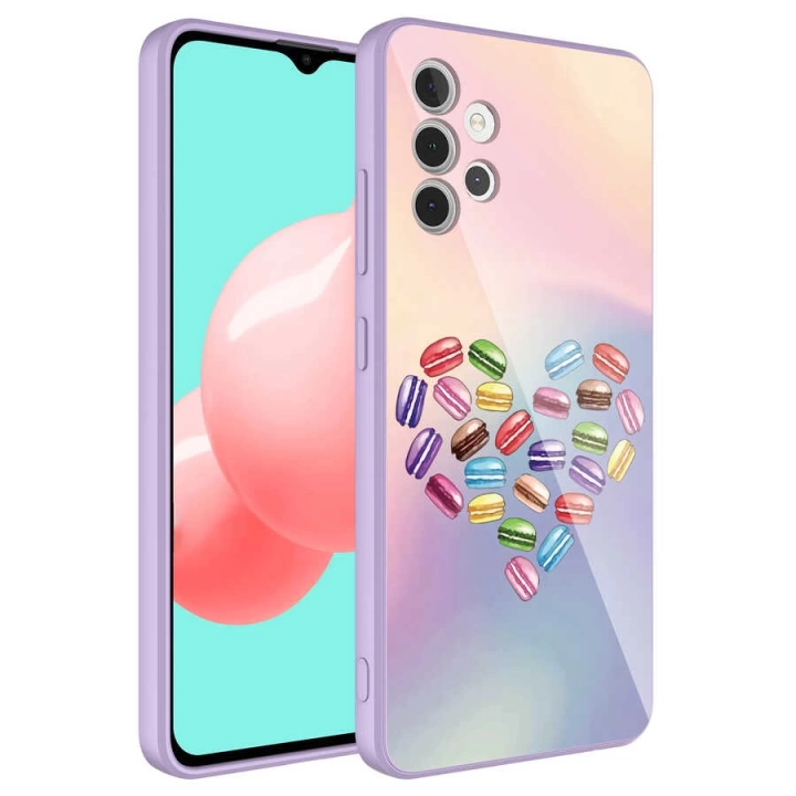 Galaxy A32 4g Kılıf Kamera Korumalı Desenli Sert Silikon Redclick Epoksi Kapak