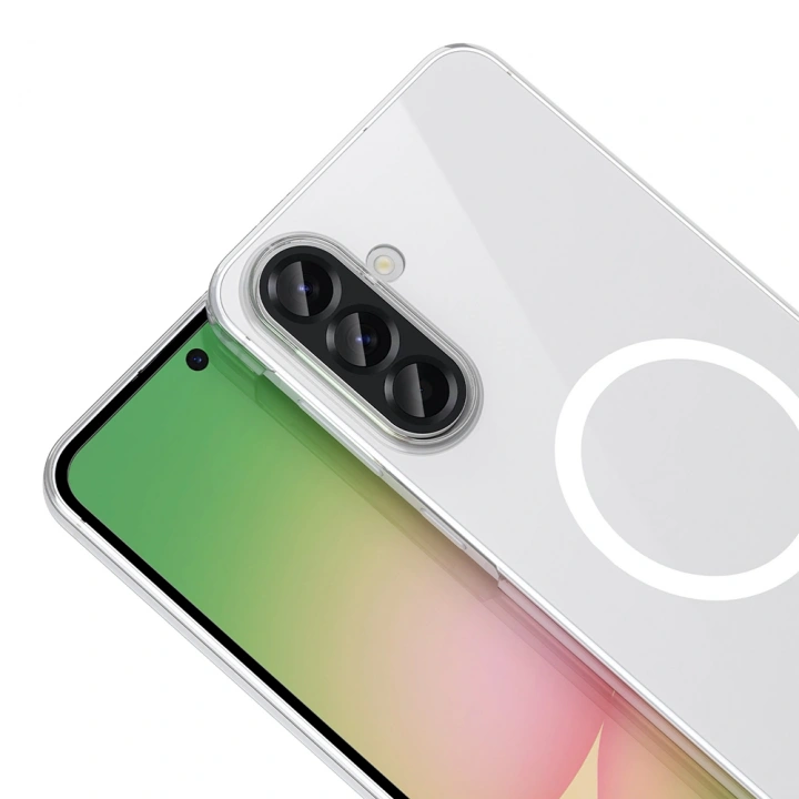 Galaxy A36 Kamera Korumalı M-Safe Şarj Özellikli Şeffaf Redclick London Sert PC Kapak