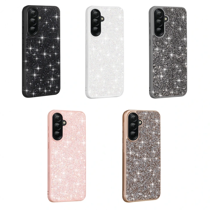 Galaxy A36 Kılıf Parlak Taşlı Tasarım Redclick Pırlanta Kapak