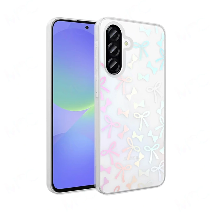Galaxy A36 Kılıf Şeffaf Figürlü Redclick Folk Sert Kapak