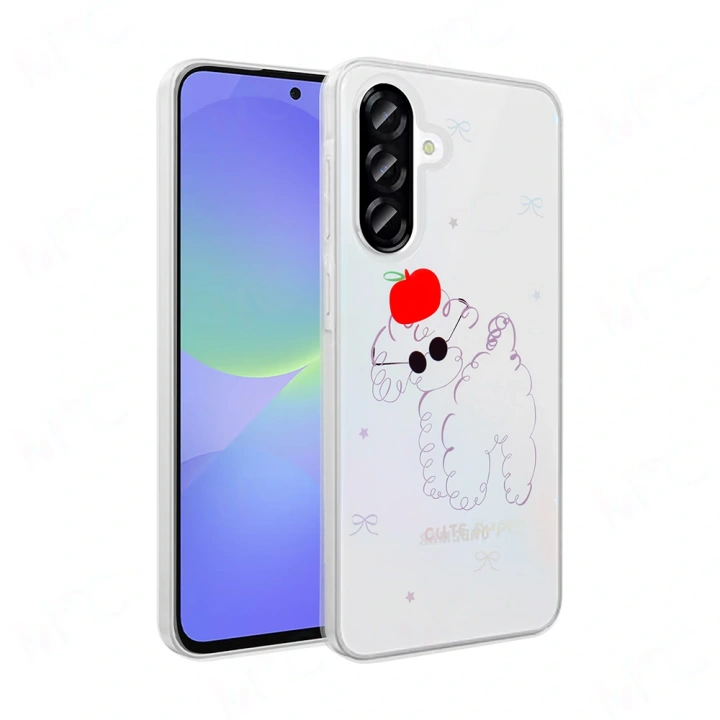 Galaxy A36 Kılıf Şeffaf Figürlü Redclick Folk Sert Kapak