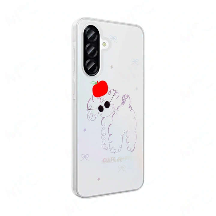 Galaxy A36 Kılıf Şeffaf Figürlü Redclick Folk Sert Kapak