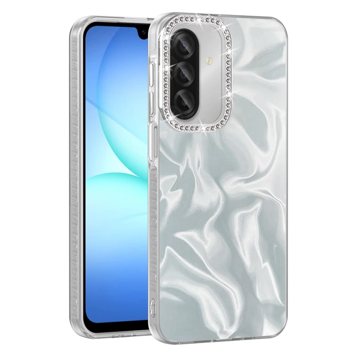 Galaxy A37 Kılıf Airbagli Parlak Taş Detay Tasarımlı Redclick Esila Kapak