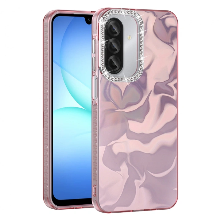 Galaxy A37 Kılıf Airbagli Parlak Taş Detay Tasarımlı Redclick Esila Kapak