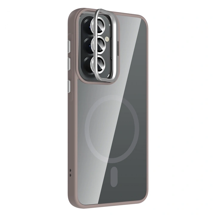 Galaxy A37 Kılıf Standlı ve Kamera Lens Hediyeli Redclick Etro Kapak
