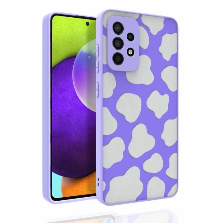 Galaxy A52 Kılıf Desenli Kamera Korumalı Parlak Redclick Nora Kapak