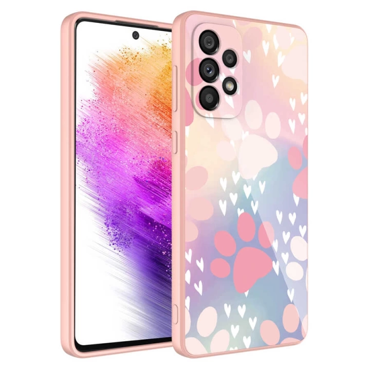 Galaxy A52 Kılıf Kamera Korumalı Desenli Sert Silikon Redclick Epoksi Kapak