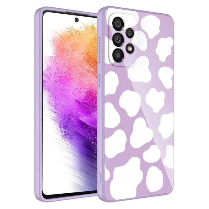 Galaxy A52 Kılıf Kamera Korumalı Desenli Sert Silikon Redclick Epoksi Kapak