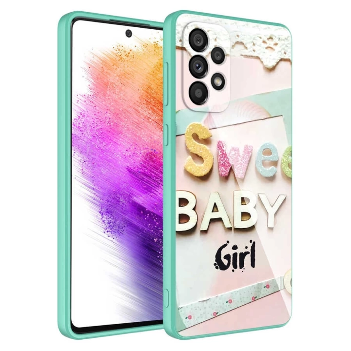 Galaxy A52 Kılıf Kamera Korumalı Desenli Sert Silikon Redclick Epoksi Kapak