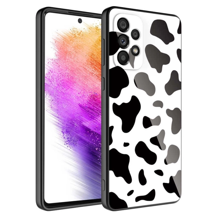 Galaxy A52 Kılıf Kamera Korumalı Desenli Sert Silikon Redclick Epoksi Kapak