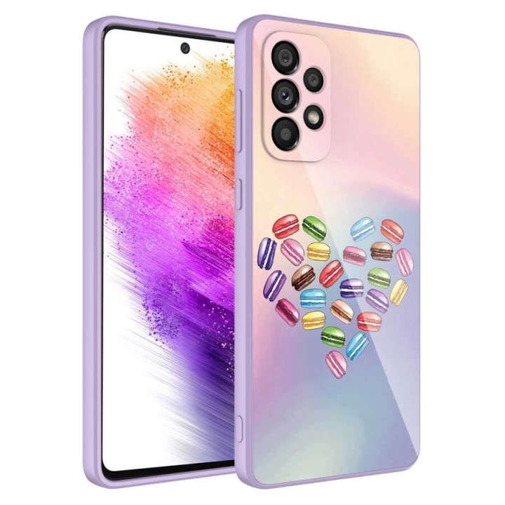 Galaxy A52 Kılıf Kamera Korumalı Desenli Sert Silikon Redclick Epoksi Kapak