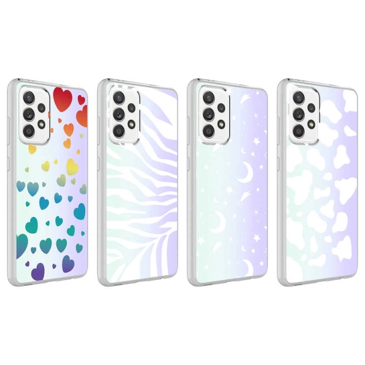 Galaxy A52 Kılıf Redclick M-blue Desenli Kapak
