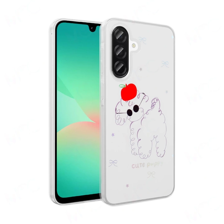 Galaxy A56 Kılıf Şeffaf Figürlü Redclick Folk Sert Kapak
