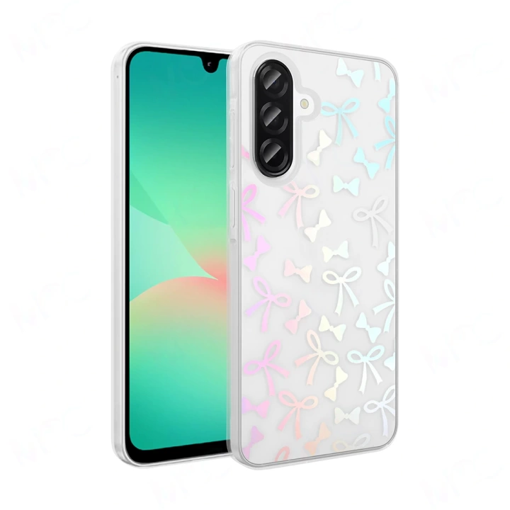 Galaxy A56 Kılıf Şeffaf Figürlü Redclick Folk Sert Kapak