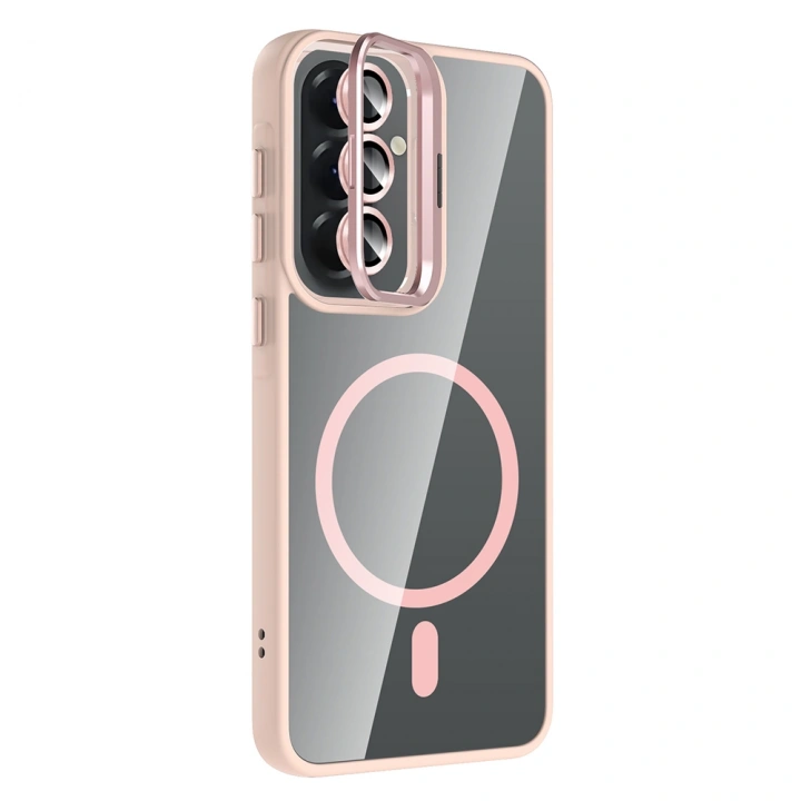 Galaxy A57 Kılıf Standlı ve Kamera Lens Hediyeli Redclick Etro Kapak
