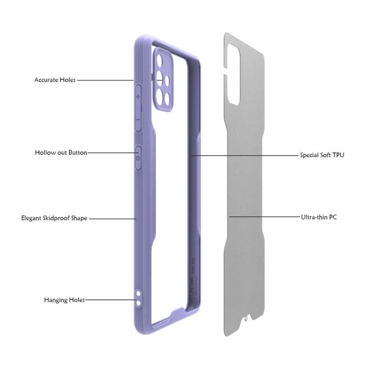 Galaxy A71 Kılıf Redclick Parfe Kapak
