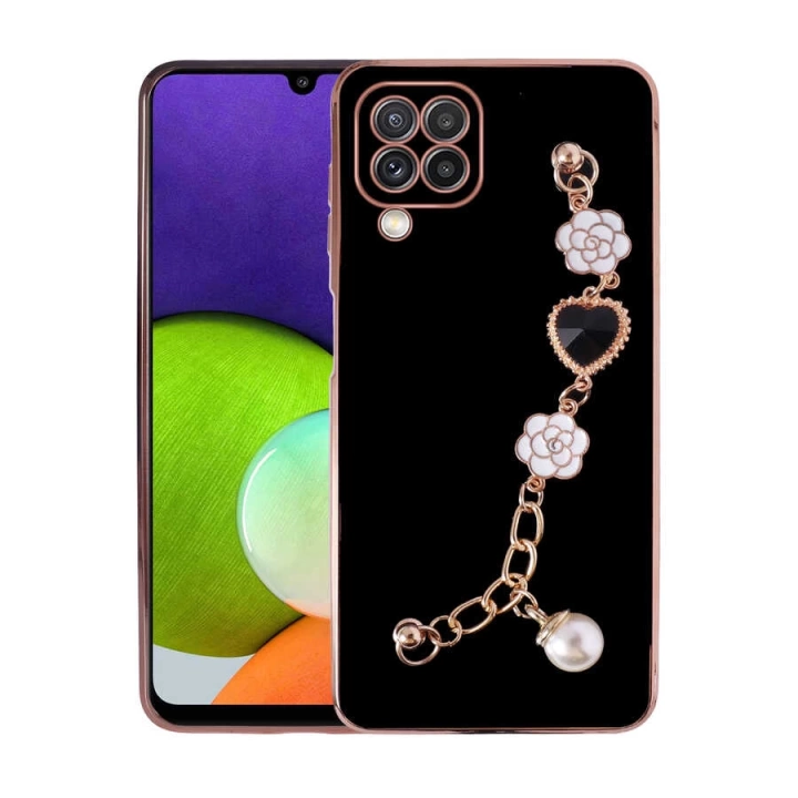 Galaxy M32 Kılıf El Tutamaçlı Kamera Korumalı Redclick Taka Silikon Kapak