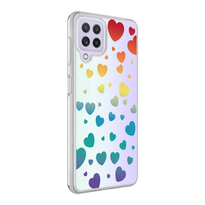 Galaxy M32 Kılıf Redclick M-blue Desenli Kapak