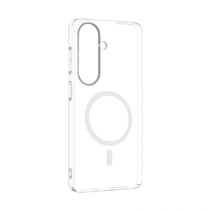 Galaxy S24 FE Kamera Korumalı M-Safe Şarj Özellikli Şeffaf Redclick London Silikon Kapak