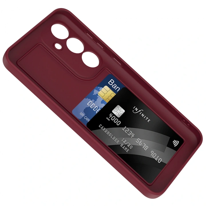 Galaxy S24 FE Kılıf Kamera Korumalı Kartlık Hazneli Redclick Vitra Kapak