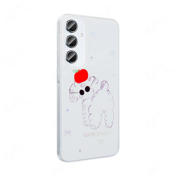 Galaxy S24 FE Kılıf Şeffaf Figürlü Redclick Folk Sert Kapak