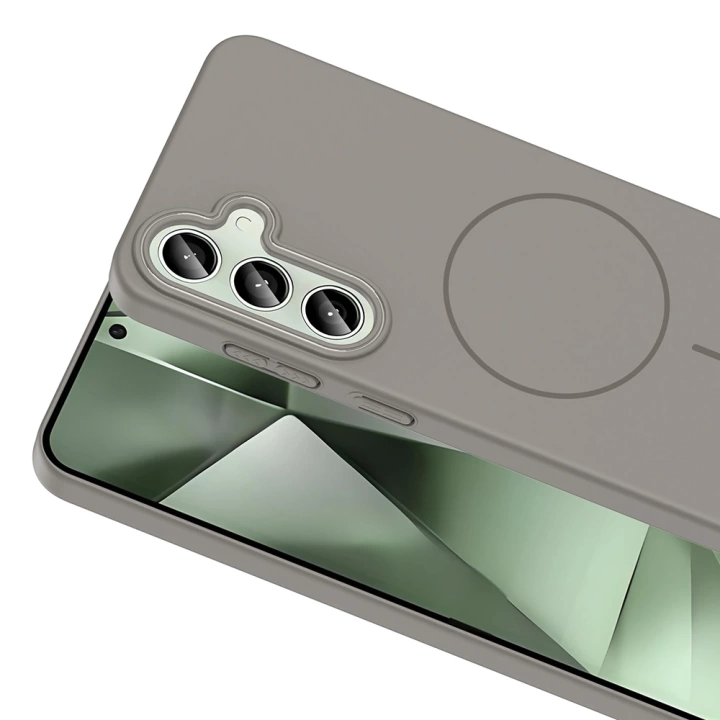 Galaxy S24 Plus Kılıf Magsafe Şarj Özellikli Redclick Ruby Silikon Kapak