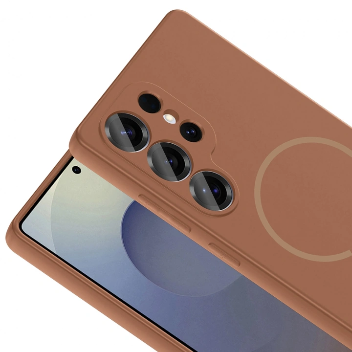 Galaxy S24 Ulta Kılıf M-safe Şarj Özellikli Redclick Meta Kapak