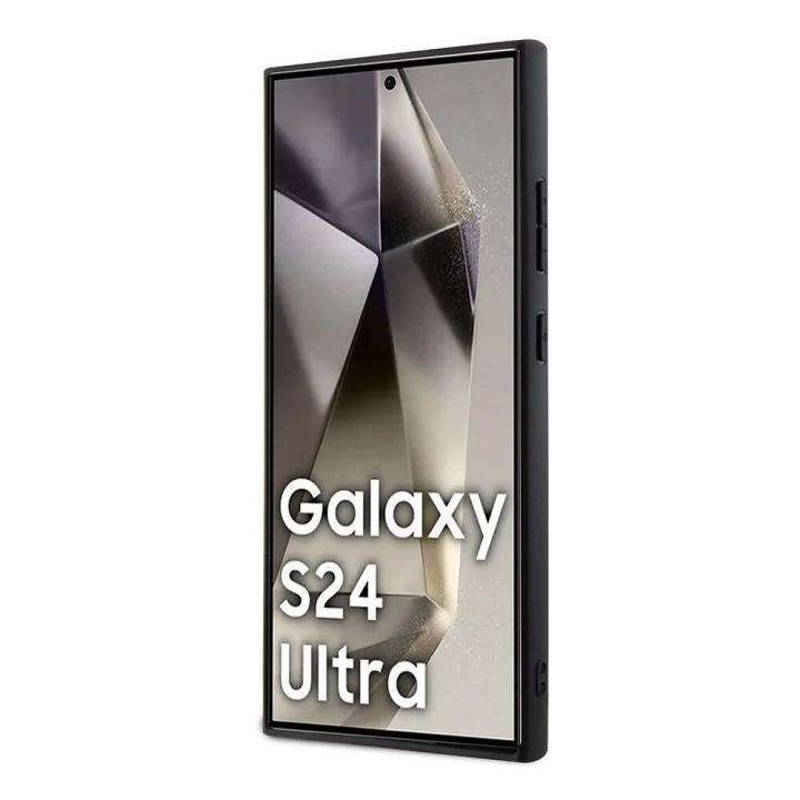 Galaxy S24 Ultra Kılıf Karl Lagerfeld Orjinal Lisanslı Saffiano Monogram Metal Logo Kapak