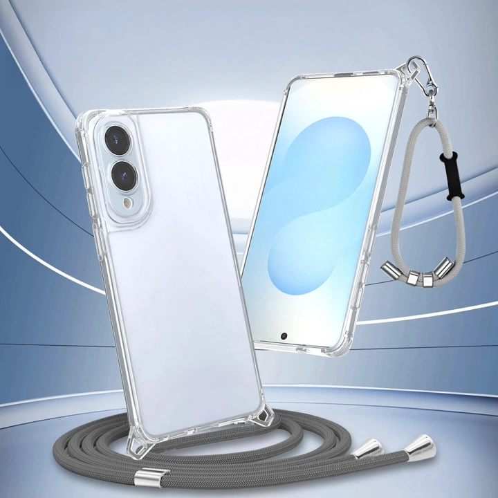 Galaxy S25 Edge Kılıf Airbagli Takılabilir Askı Aparatlı Redclick Snap Silikon Kapak