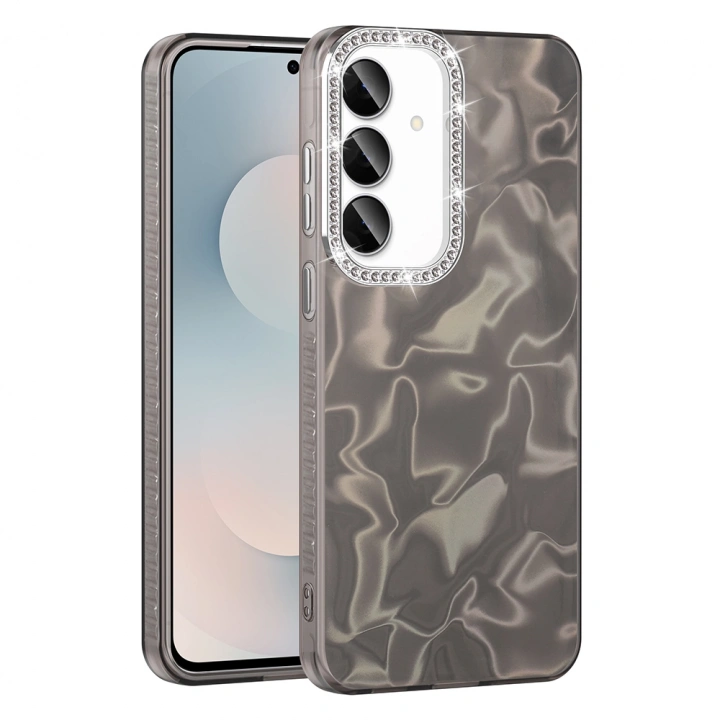 Galaxy S25 FE Kılıf Airbagli Parlak Taş Detay Tasarımlı Redclick Esila Kapak