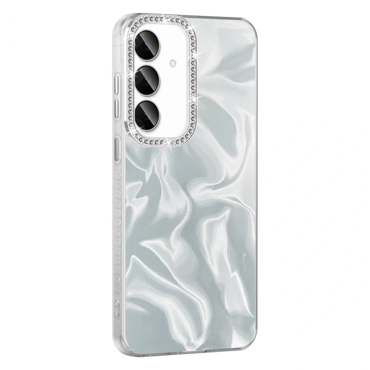 Galaxy S25 FE Kılıf Airbagli Parlak Taş Detay Tasarımlı Redclick Esila Kapak