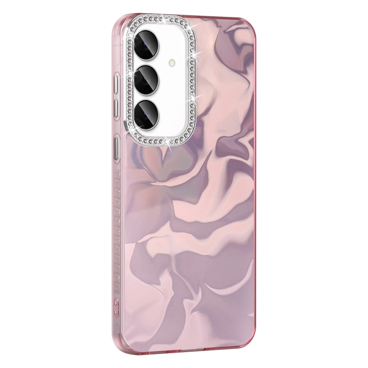 Galaxy S25 FE Kılıf Airbagli Parlak Taş Detay Tasarımlı Redclick Esila Kapak