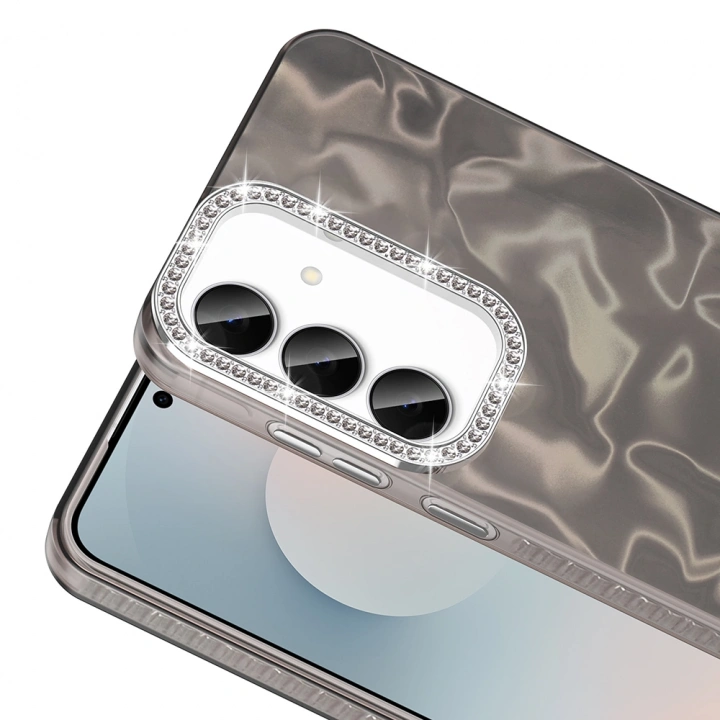 Galaxy S25 FE Kılıf Airbagli Parlak Taş Detay Tasarımlı Redclick Esila Kapak