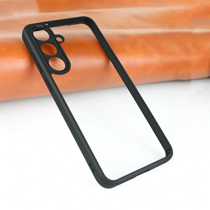 Galaxy S25 FE Kılıf Kamera Korumalı Şeffaf Arka Yüzey Redclick New Roll Kapak