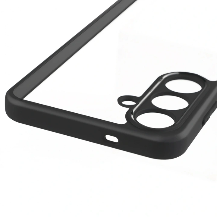 Galaxy S25 FE Kılıf Kamera Korumalı Şeffaf Arka Yüzey Redclick New Roll Kapak