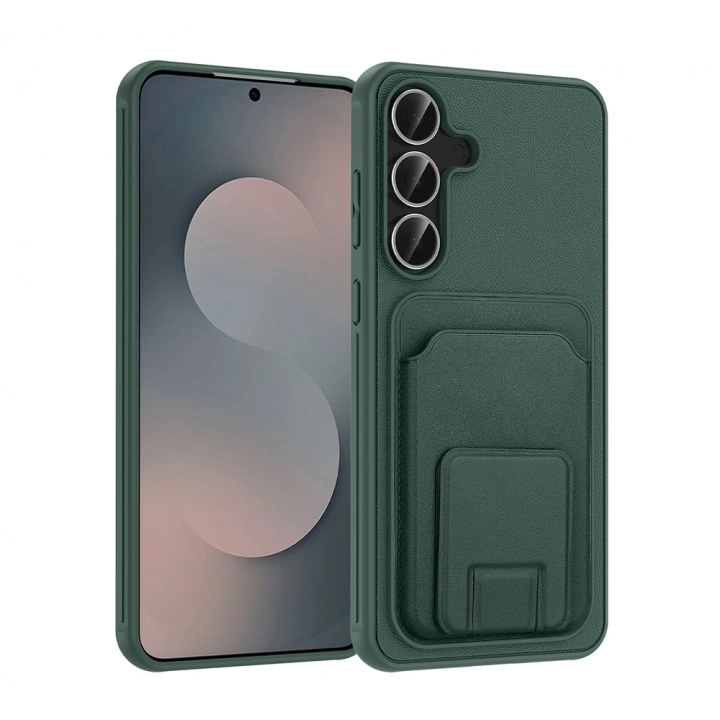 Galaxy S25 FE Kılıf Kartlıklı TPU Redclick Bikart Kapak