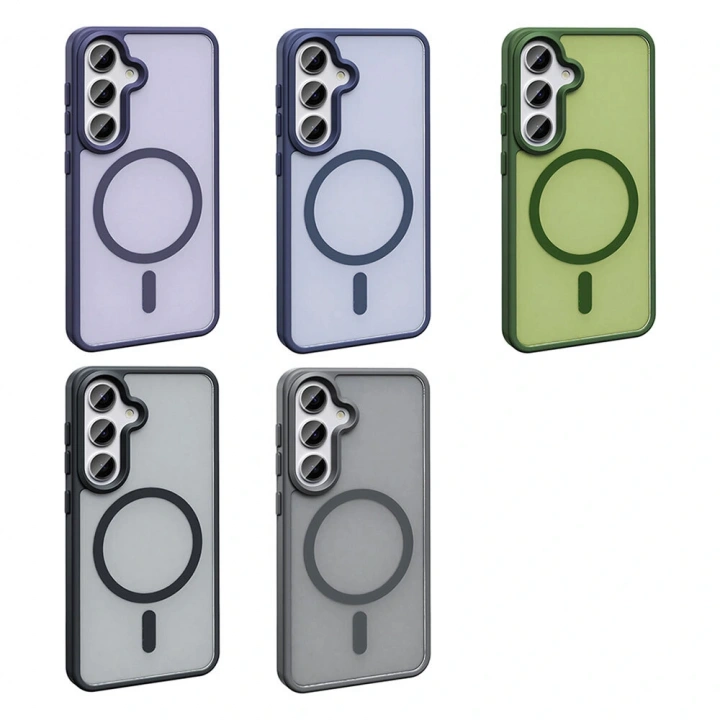 Galaxy S25 FE Kılıf M-safe Şarj Özellikli Mat Arka Yüzey Redclick Sio Kapak