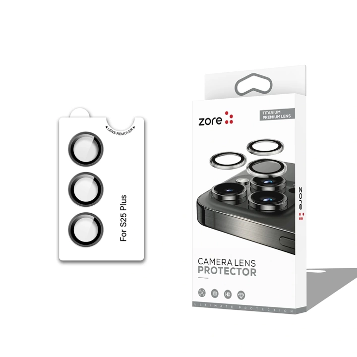 Galaxy S25 Plus Redclick CL-12 Premium Safir Parmak İzi Bırakmayan Anti-Reflective Kamera Lens Koruyucu