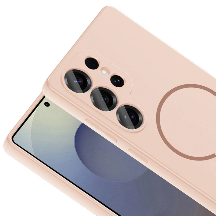 Galaxy S25 Ultra Kılıf M-safe Şarj Özellikli Redclick Meta Kapak