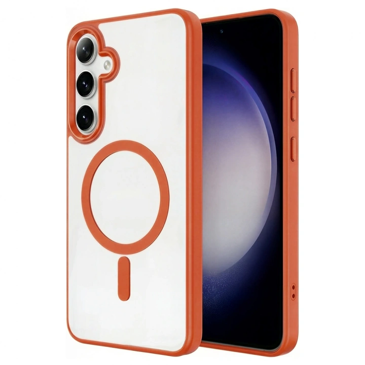 Galaxy S26 Kılıf M-safe Şarj Özellikli Redclick Krom M-safe Silikon Kapak