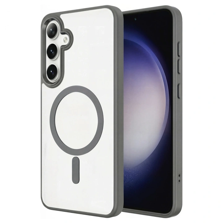 Galaxy S26 Kılıf M-safe Şarj Özellikli Redclick Krom M-safe Silikon Kapak