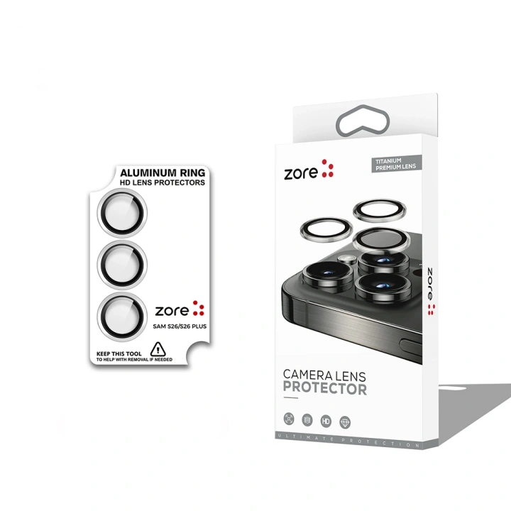 Galaxy S26 Plus Redclick CL-12 Premium Safir Parmak İzi Bırakmayan Anti-Reflective Kamera Lens Koruyucu